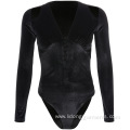 Deep V-neck Slimming Bodysuits Top For Women Custom